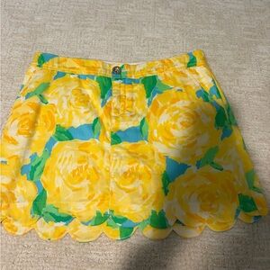 Lilly Pulitzer Yellow First Impressions Collette Skort
